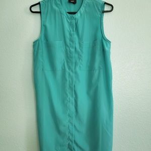 Mossimo turquoise shirt dress S/P